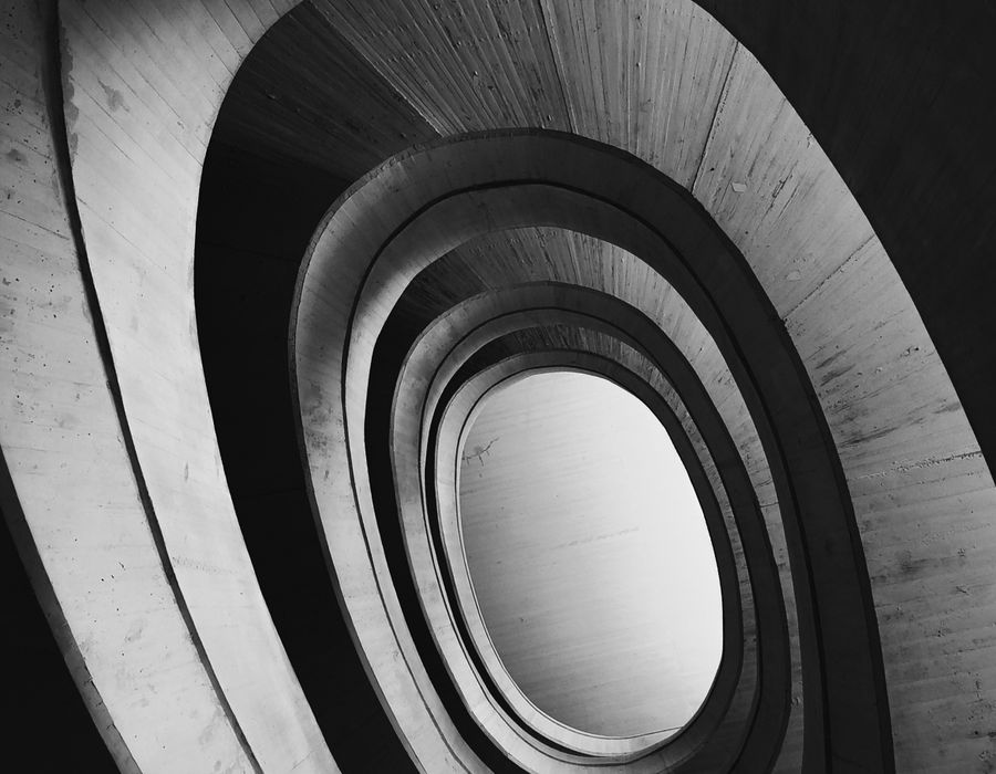 Stair detail, looking up