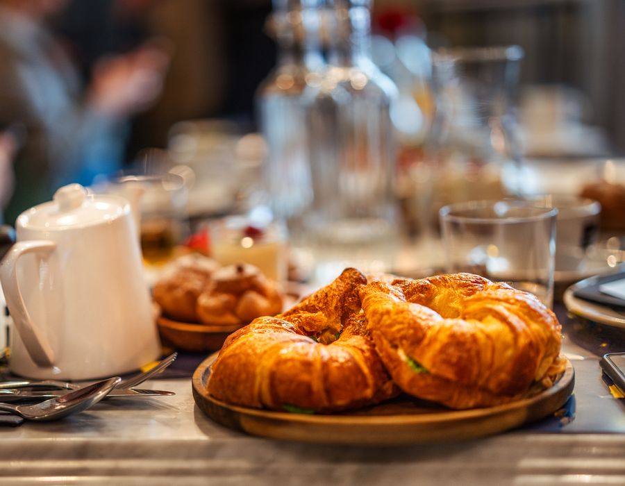 Croissants, out of the oven at seven