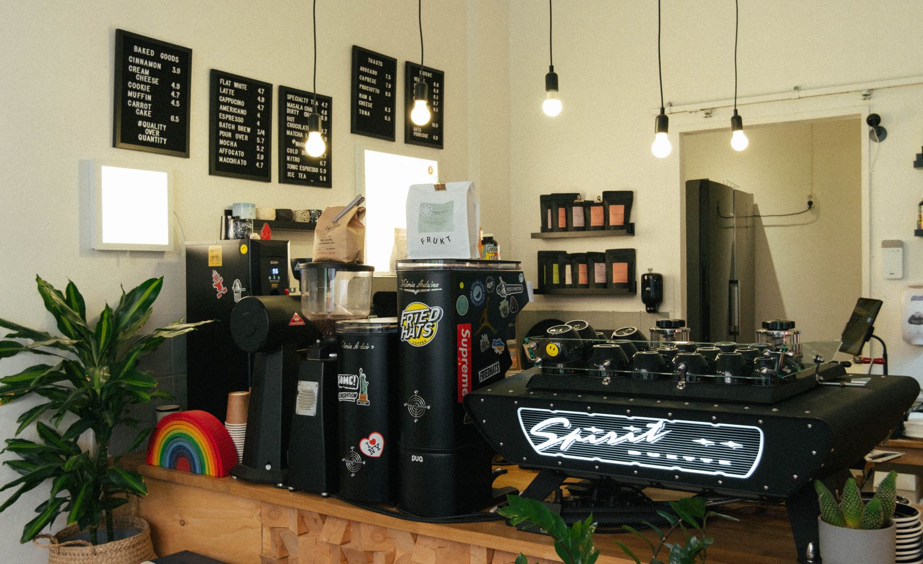 The Panjim roastery counter