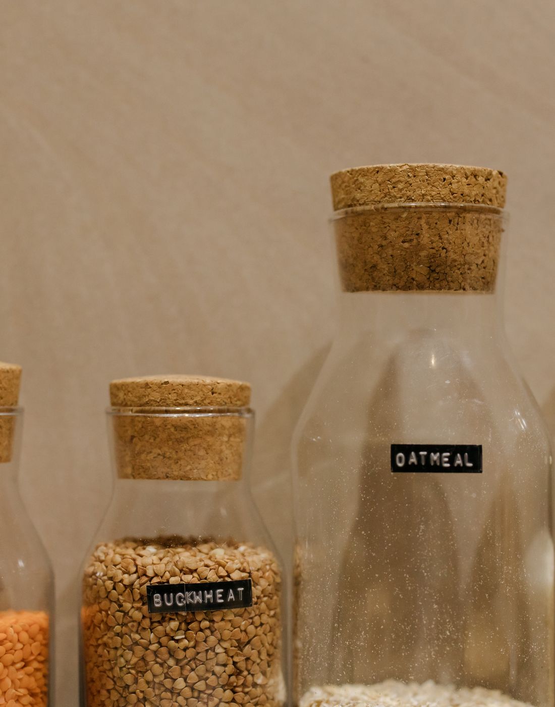 The labelled jars