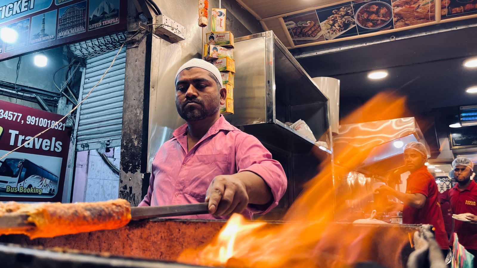 The night shift at the griddle