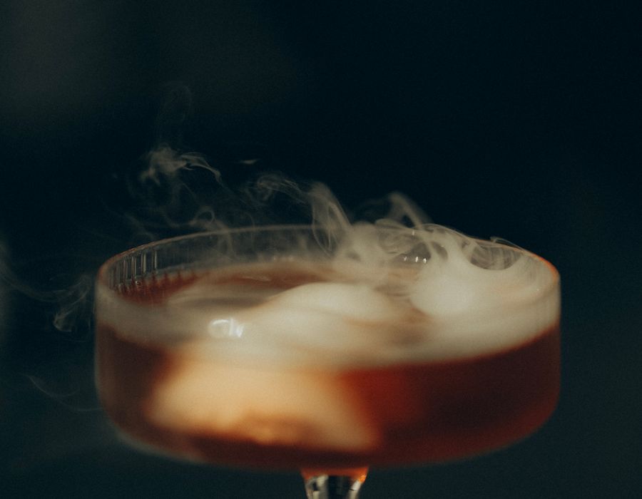 Smoke and Sour, smoked under a cloche